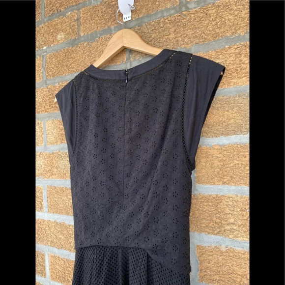 Rebecca Taylor Mixed Eyelet Tie Waist Dress size 4 - Picture 11 of 12